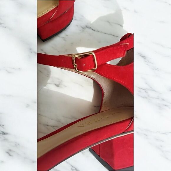 🔥 NEW 🔥 RALPH LAUREN Suede Sandal Low Heel Size 6.5 - Picture 13 of 16